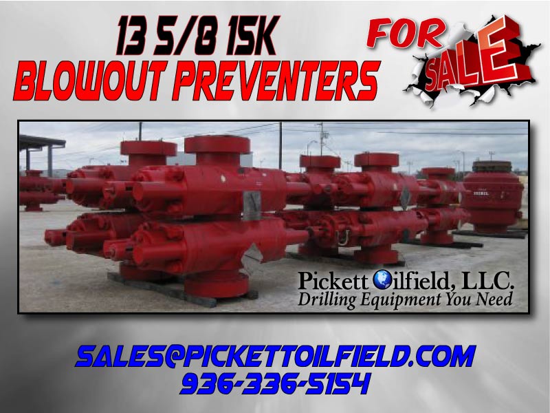 13 5/8 15K Blowout Preventers